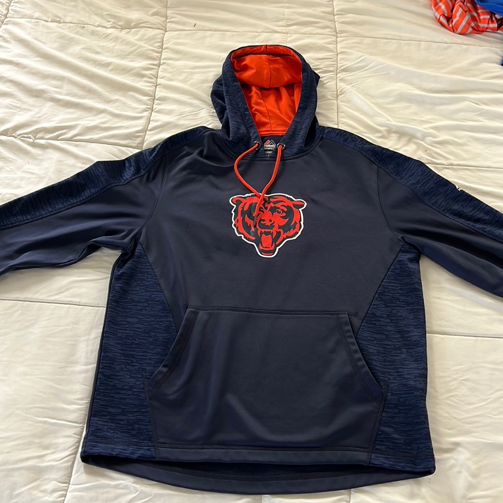 Chicago Bears Majestic dri fit performance hoodie sweatshirt